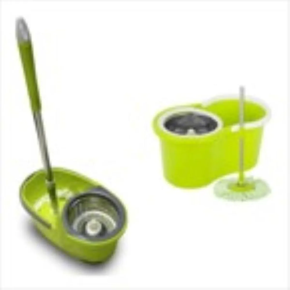 GENERICO - TRAPEADOR GIRATORIO MOPA 360° PLASTICO VERDE Y METÁLICO