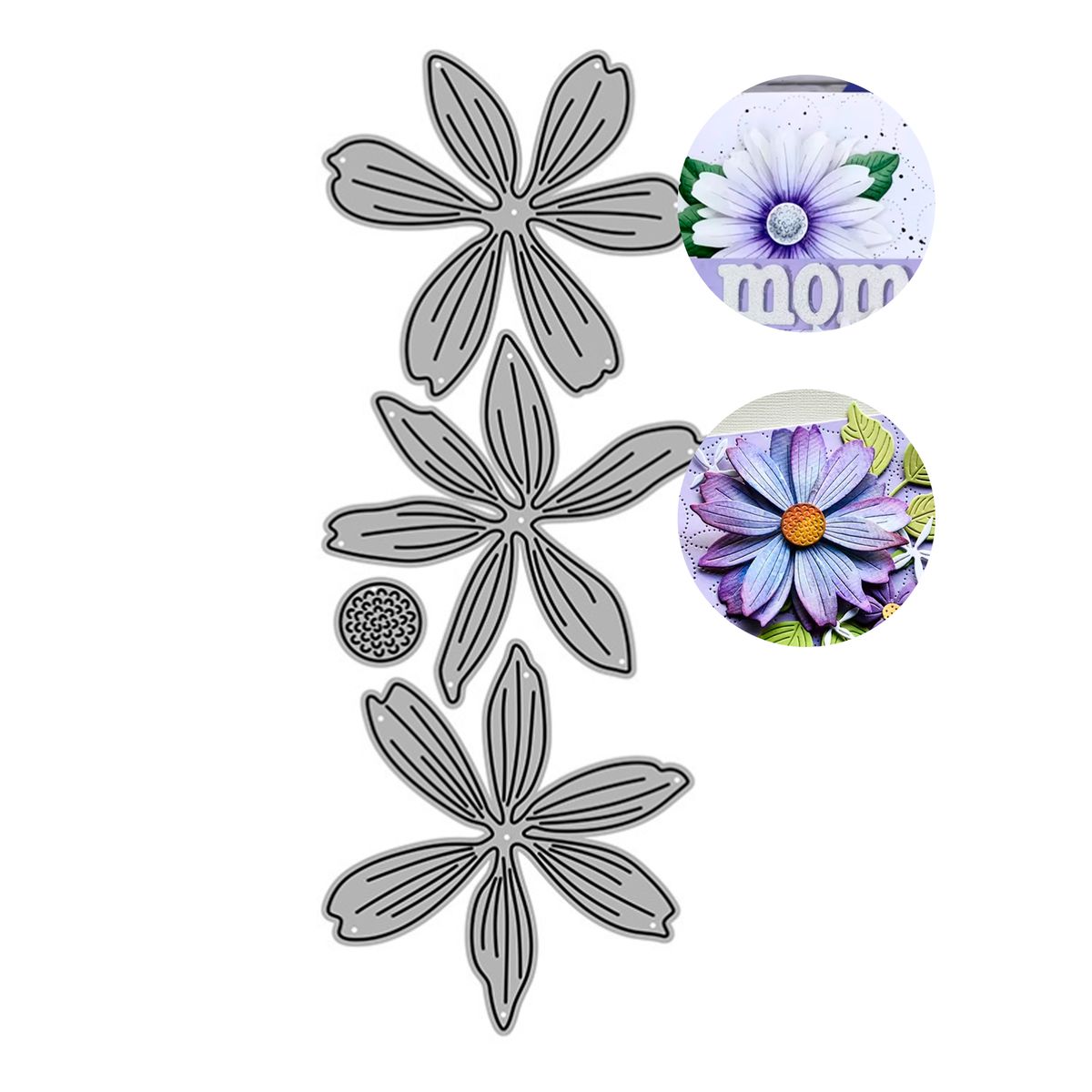 GENERICO - Troquel De Corte Metalico Plantilla Plantas Decoracion