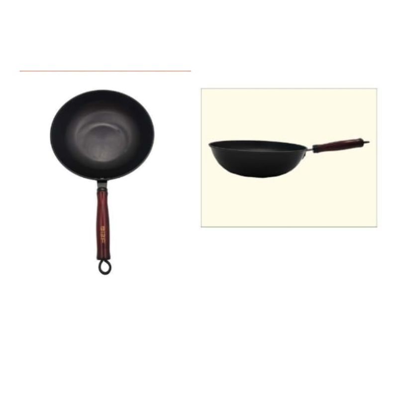 GENERICO - Sarten De Cocina De Hierro 32Cm Mango De Madera