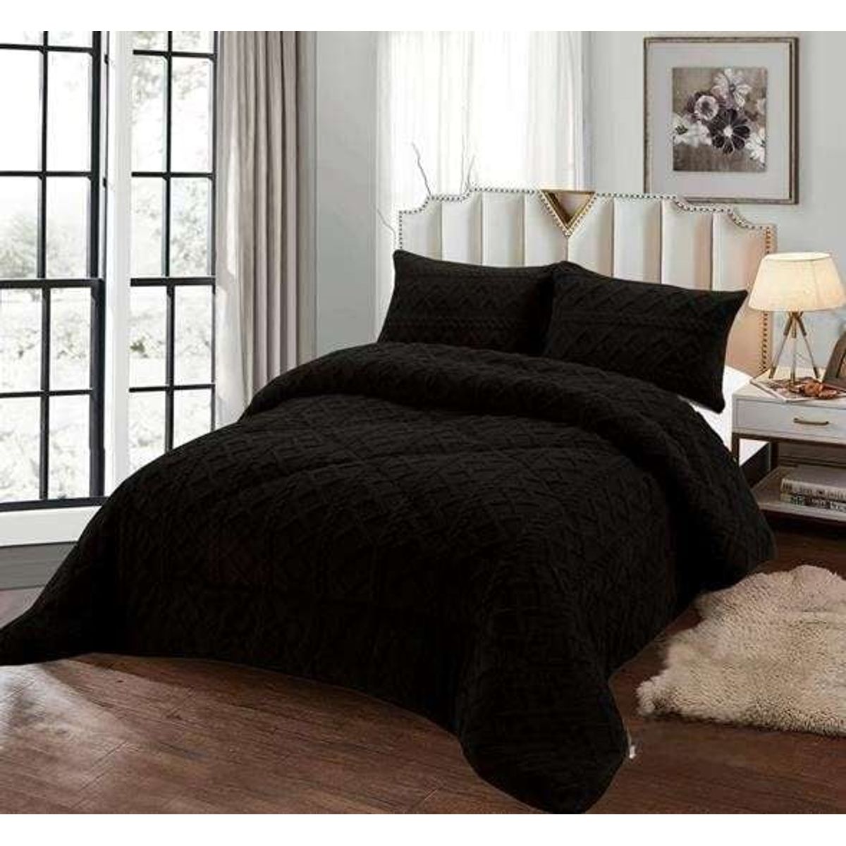 GENERICO - PLUMÓN CHIPORRO PARA INVIERNO TRENZADO PLAZA Y MEDIA -T1