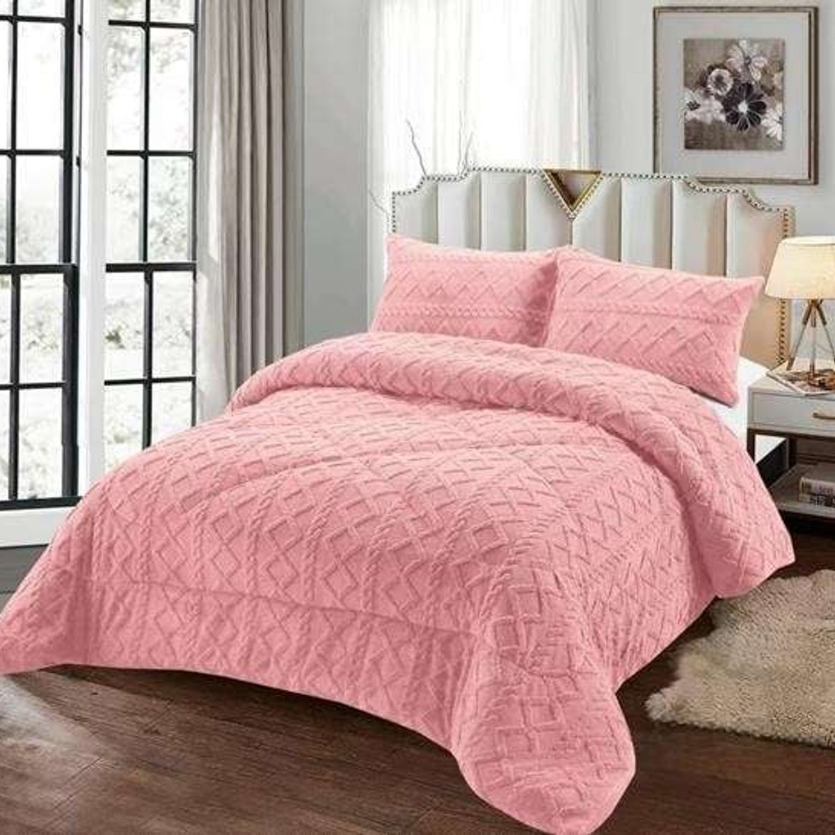 GENERICO - PLUMÓN CHIPORRO PARA INVIERNO TRENZADO PLAZA Y MEDIA -T6