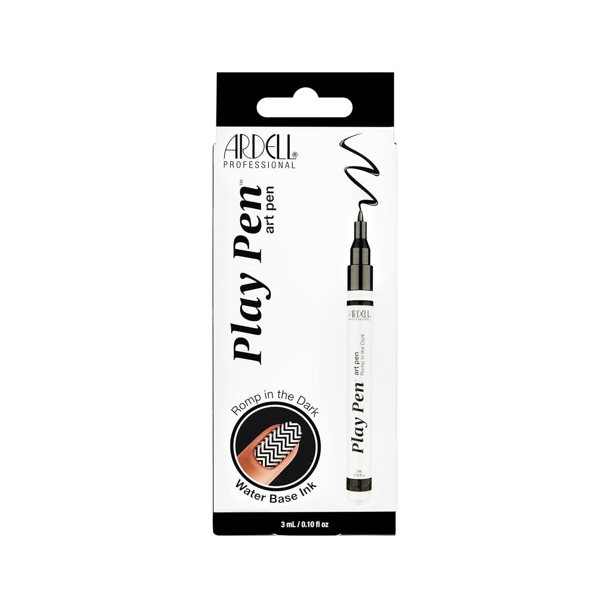 GENERICO - Lápiz Bolígrafo Para Uñas Ardell Negro