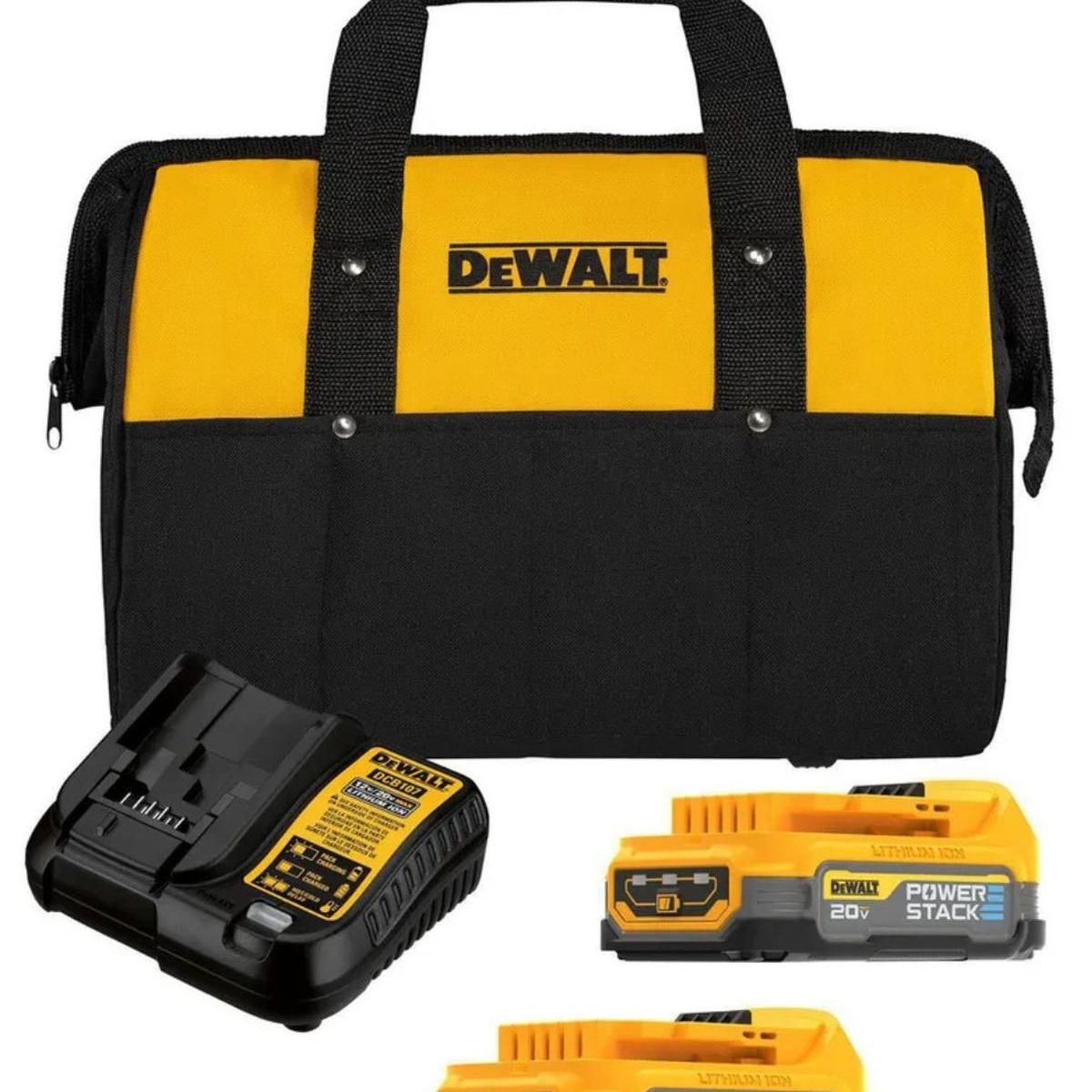 MAKITA - Kit 2 Baterías Powerstack + Accesorios Dewalt Dcbp034e2-b2