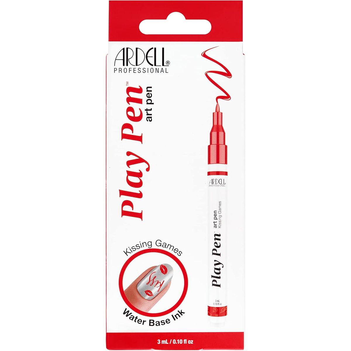 GENERICO - Lápiz Bolígrafo Para Uñas Ardell Rojo