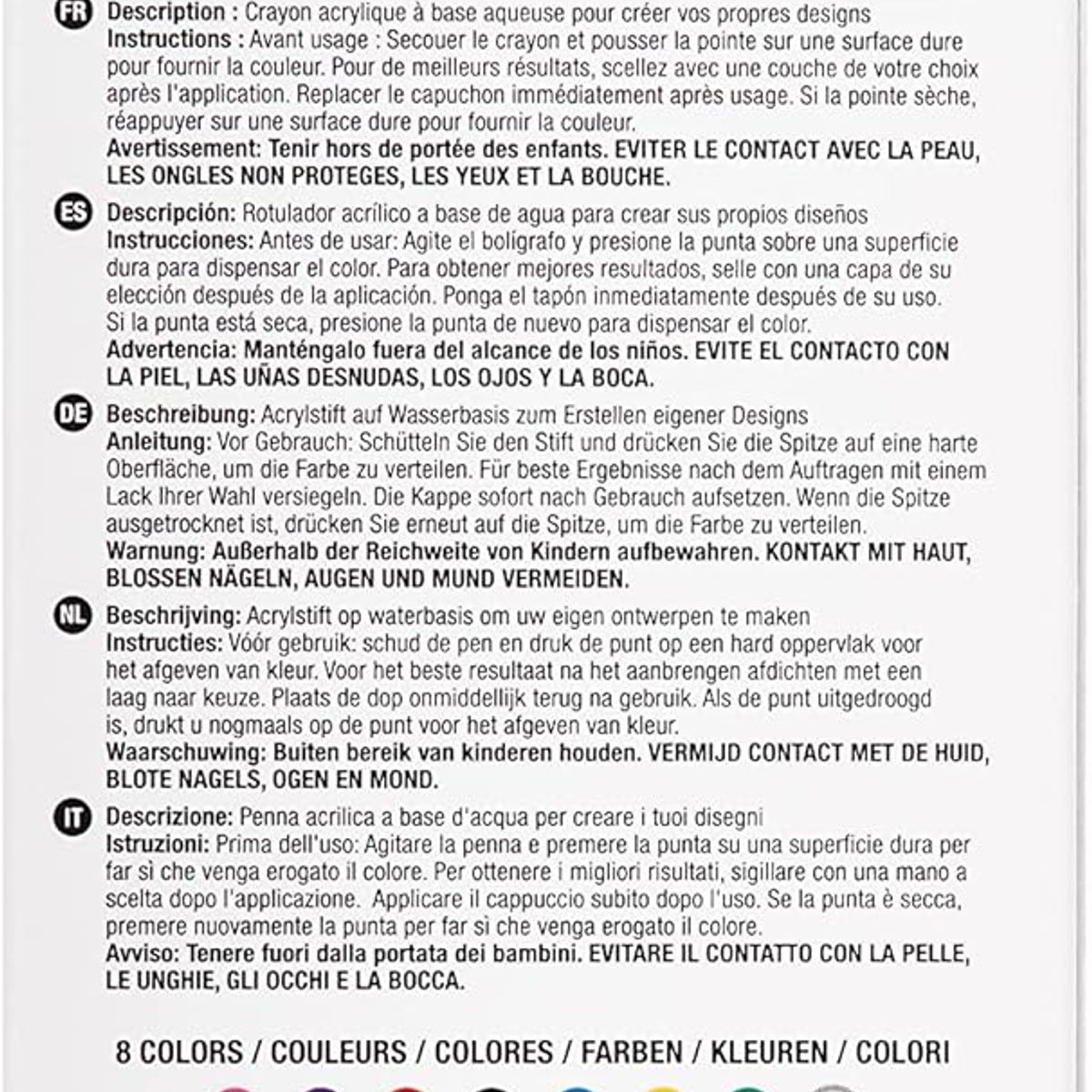 GENERICO - Lápiz Bolígrafo Para Uñas Ardell Rojo