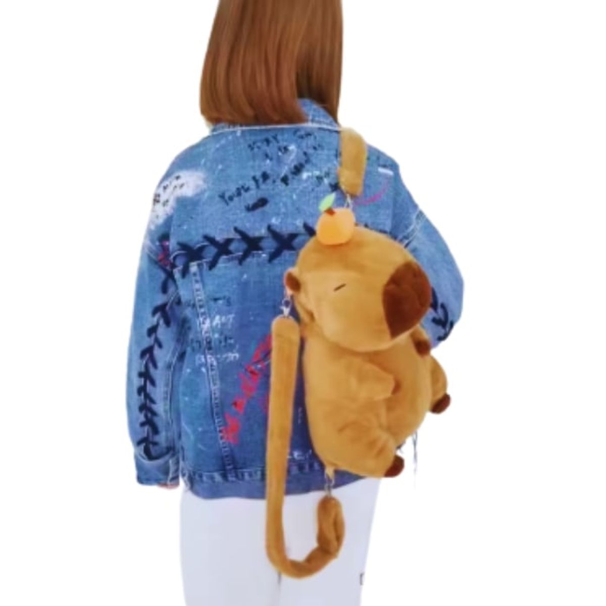 CRUSEC - Mochila De Felpa Capibara Kawaii Para Niños Unisex