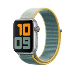 PINEAPPLESTORE - Pulsera para Apple Watch Nylon Verde Amarillo 42-44-45-49mm