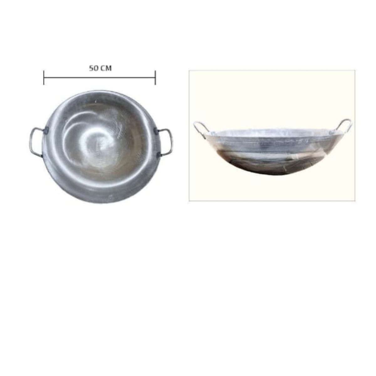 GENERICO - Paila Aluminio Para Cocina 50Cm
