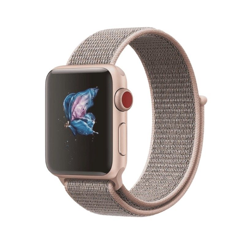 PINEAPPLESTORE - Pulsera para Apple Watch Nylon Rosa Arena 42-44-45-49mm