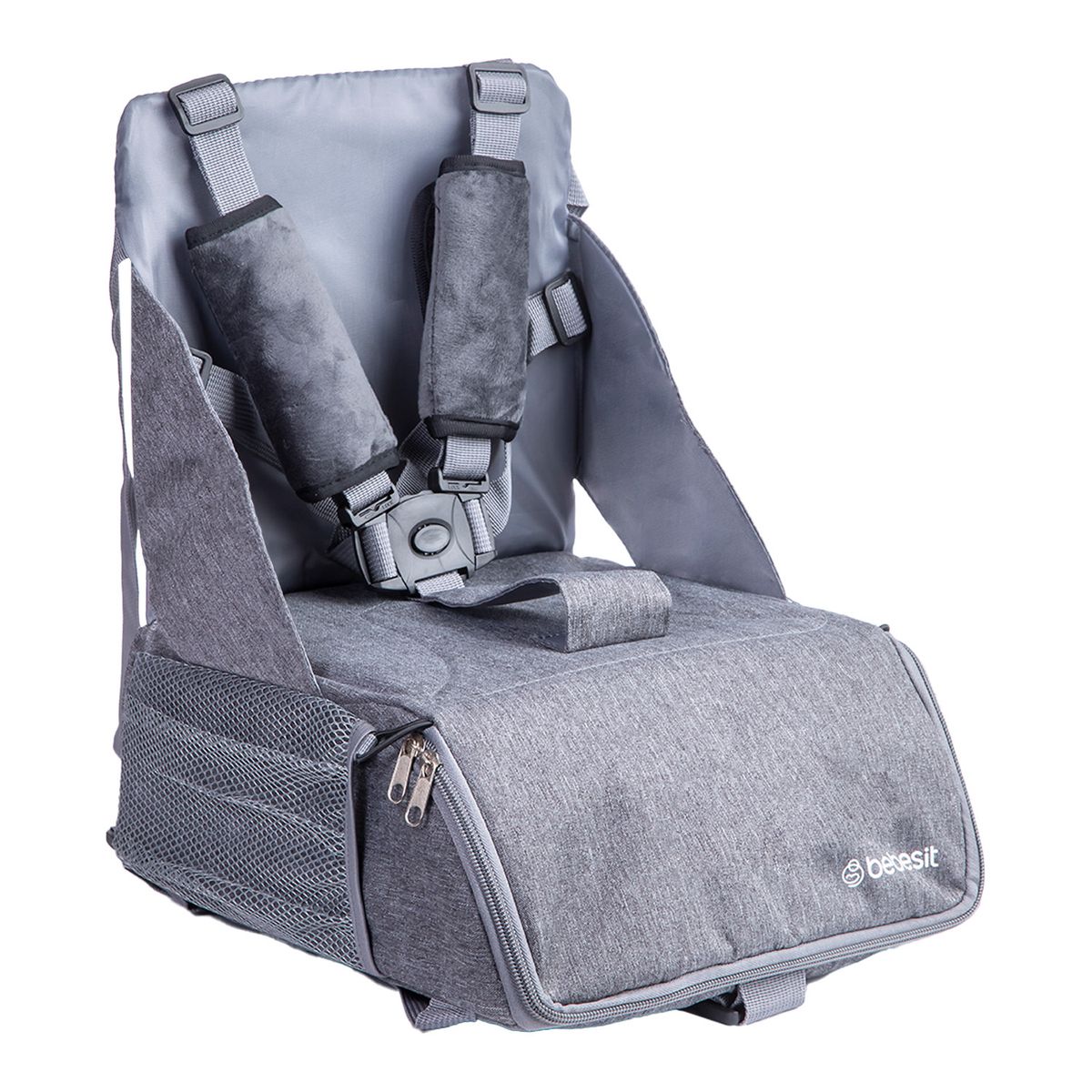 BEBESIT - Mochila Silla de Comer Portatil Camping Gris Bebesit