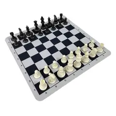 GENERICO - Tablero Ajedrez Profesional 35x35cm Enrollable Chess