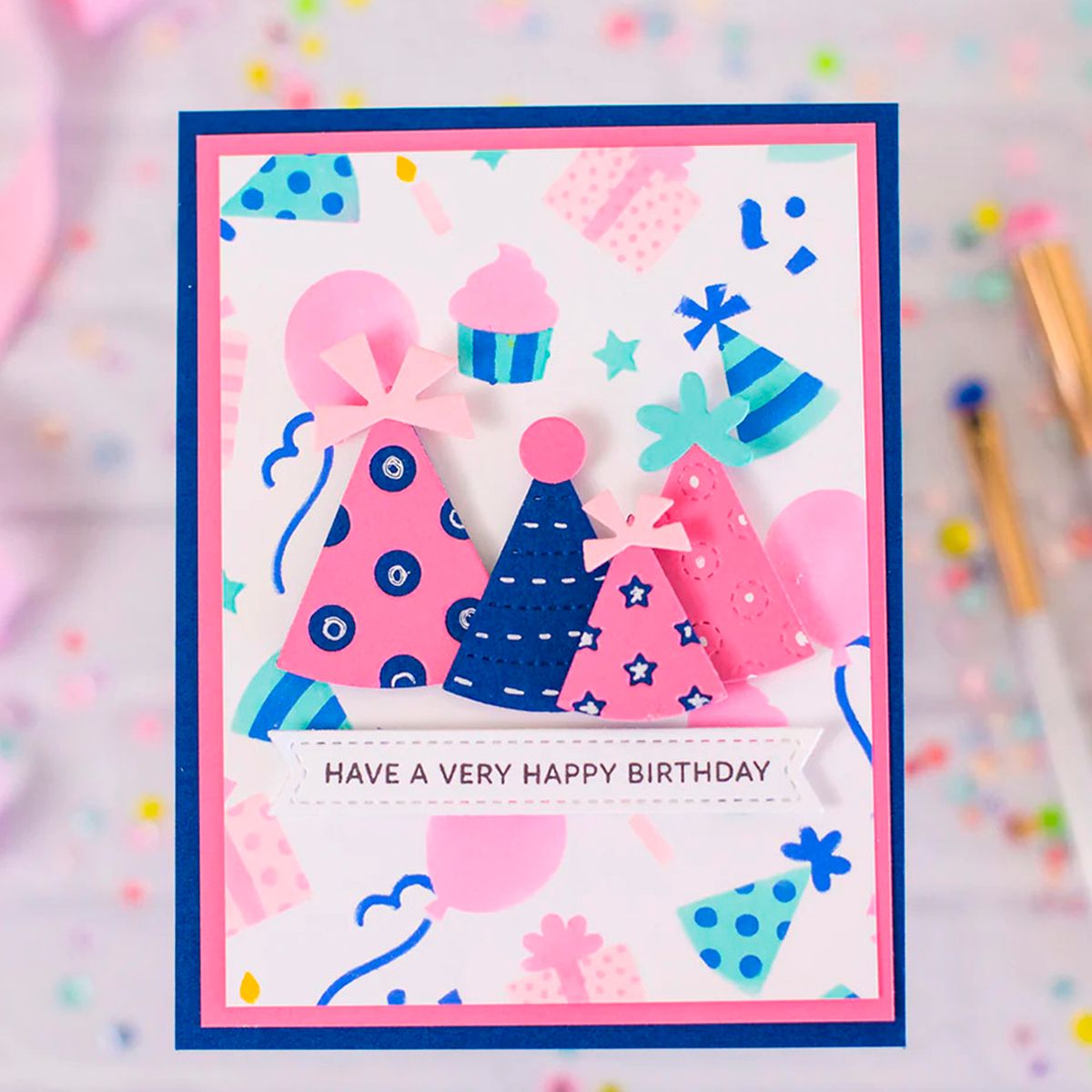 GENERICO - Troquel De Corte Metalico Plantilla Gorros De Fiesta