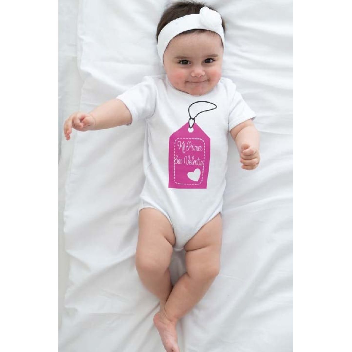 GENERICO - PILUCHOS BODY DE BEBE MI PRIMER SAN VALENTIN ETIQUETA