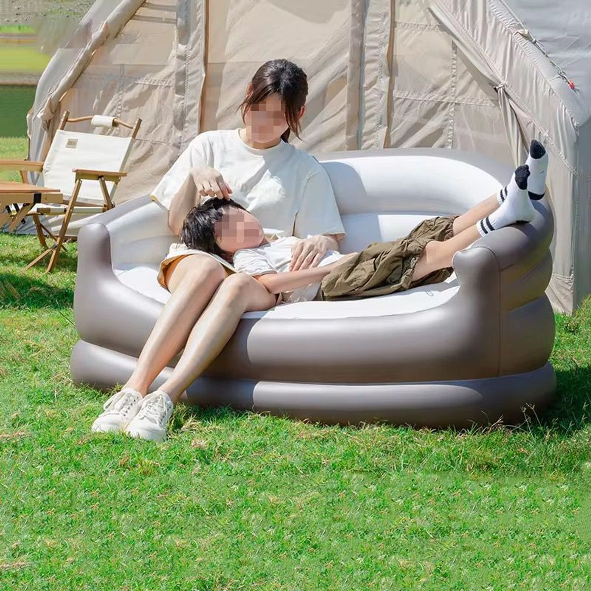 GENERICO - Sofá Inflable Para Exteriores CAMPING 160X87X72