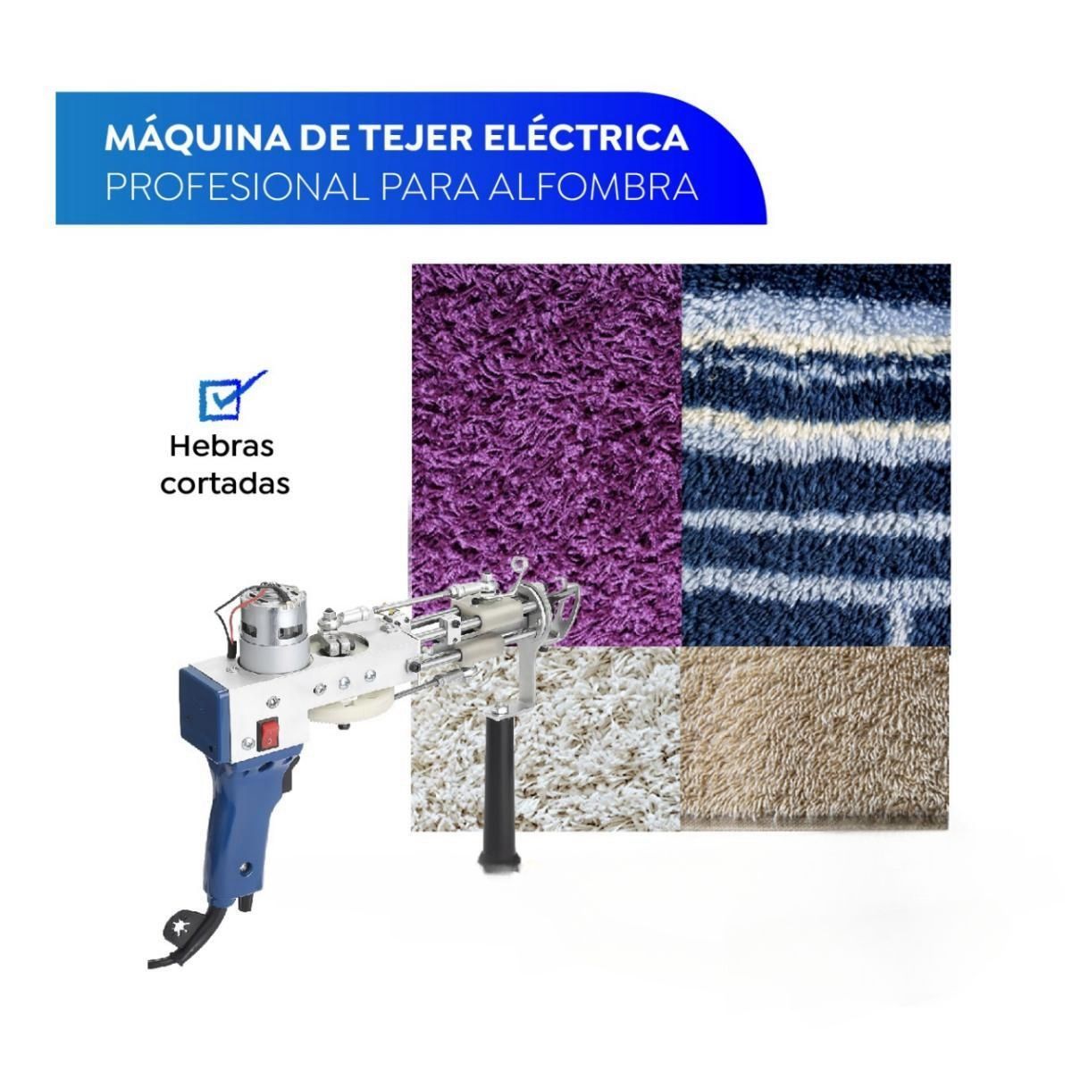 GENERICO - Máquina De Tejer Tufting Eléctrica De Alfombra Profesional