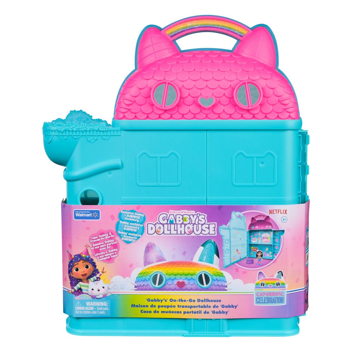 GABBYS DOLLHOUSE - Casa Portatil Con Accesorios La Casa De Muñecas De Gabby