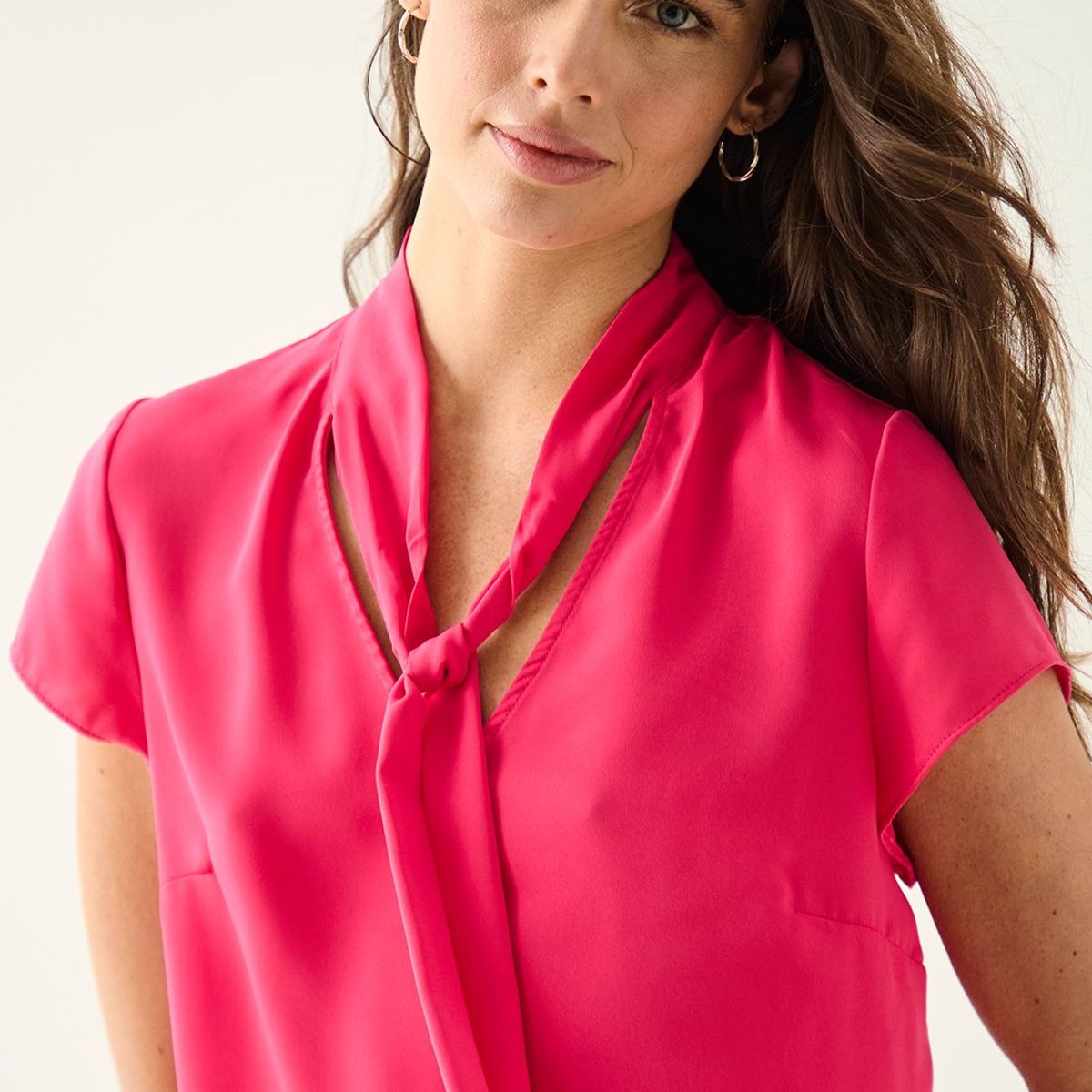 ASH - Blusa Manga Corta Fucsia Mujer Ash