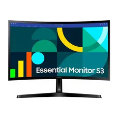 SAMSUNG - Monitor Curvo Essential S3 24in FHD 100Hz 4ms Vesa