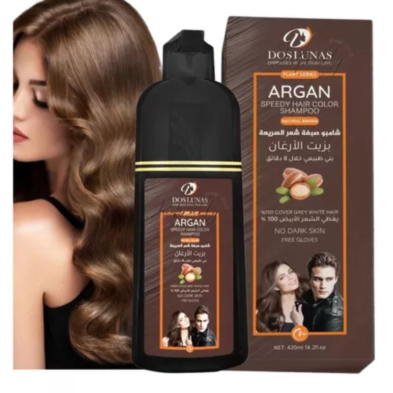 GENERICO - Shampoo Tinte Rápido Cubre Canas Color Castaño Natural