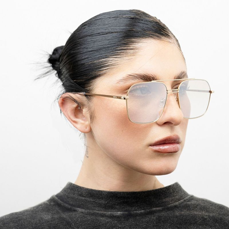ORBITAL - Lentes Sol Nitero Orbital Filtro UV 400 Hombre Mujer Acero Inoxidable
