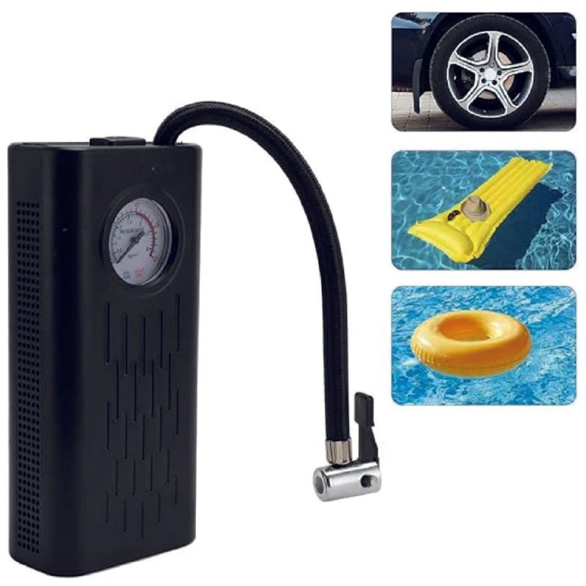 GENERICO - Compresor De Aire Portátil Inflador Neumáticos Auto Moto