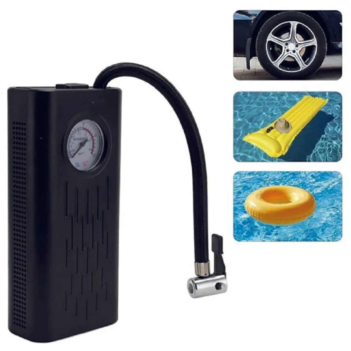 GENERICO - Compresor De Aire Portátil Inflador Neumáticos Auto Moto