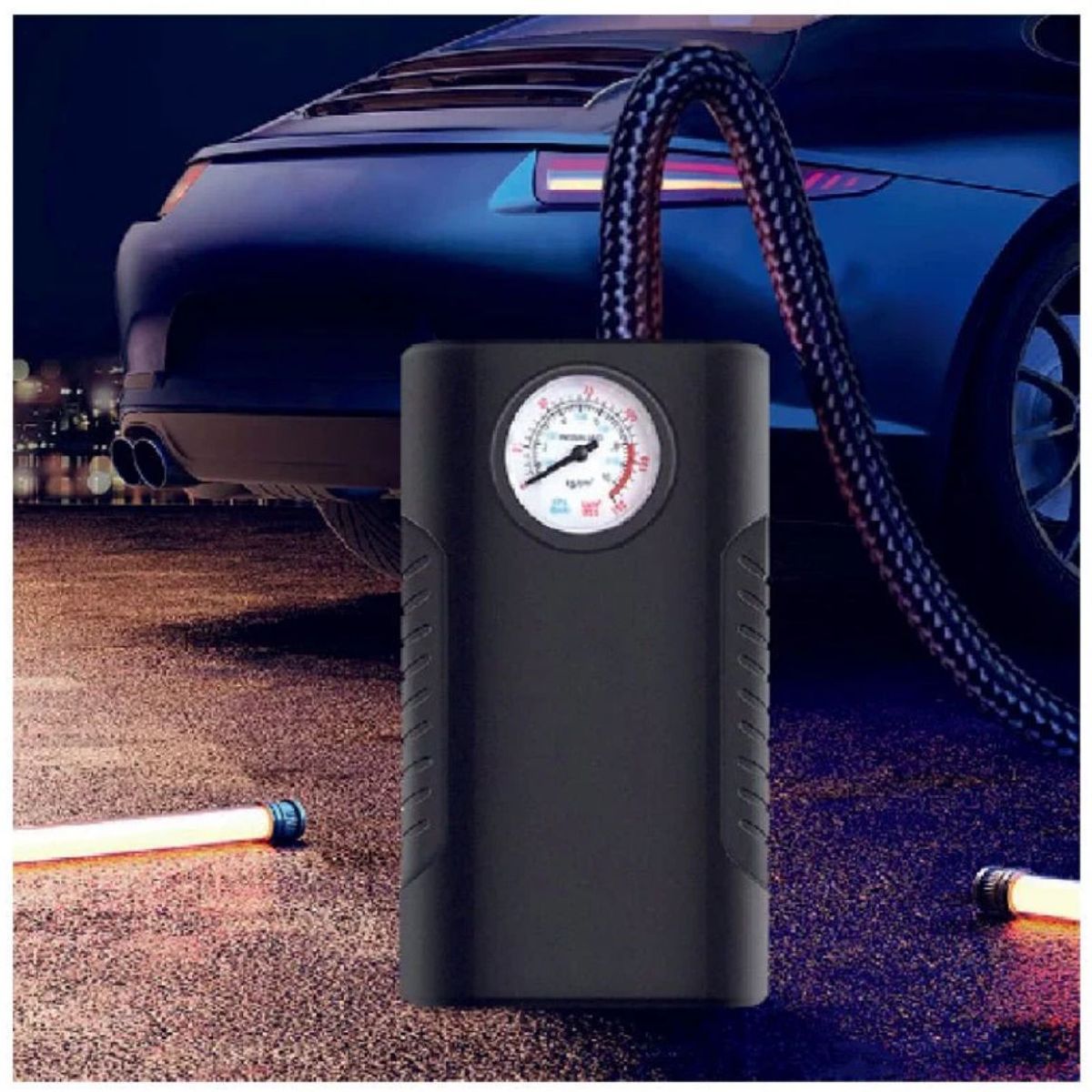 GENERICO - Compresor De Aire Portátil Inflador Neumáticos Auto Moto