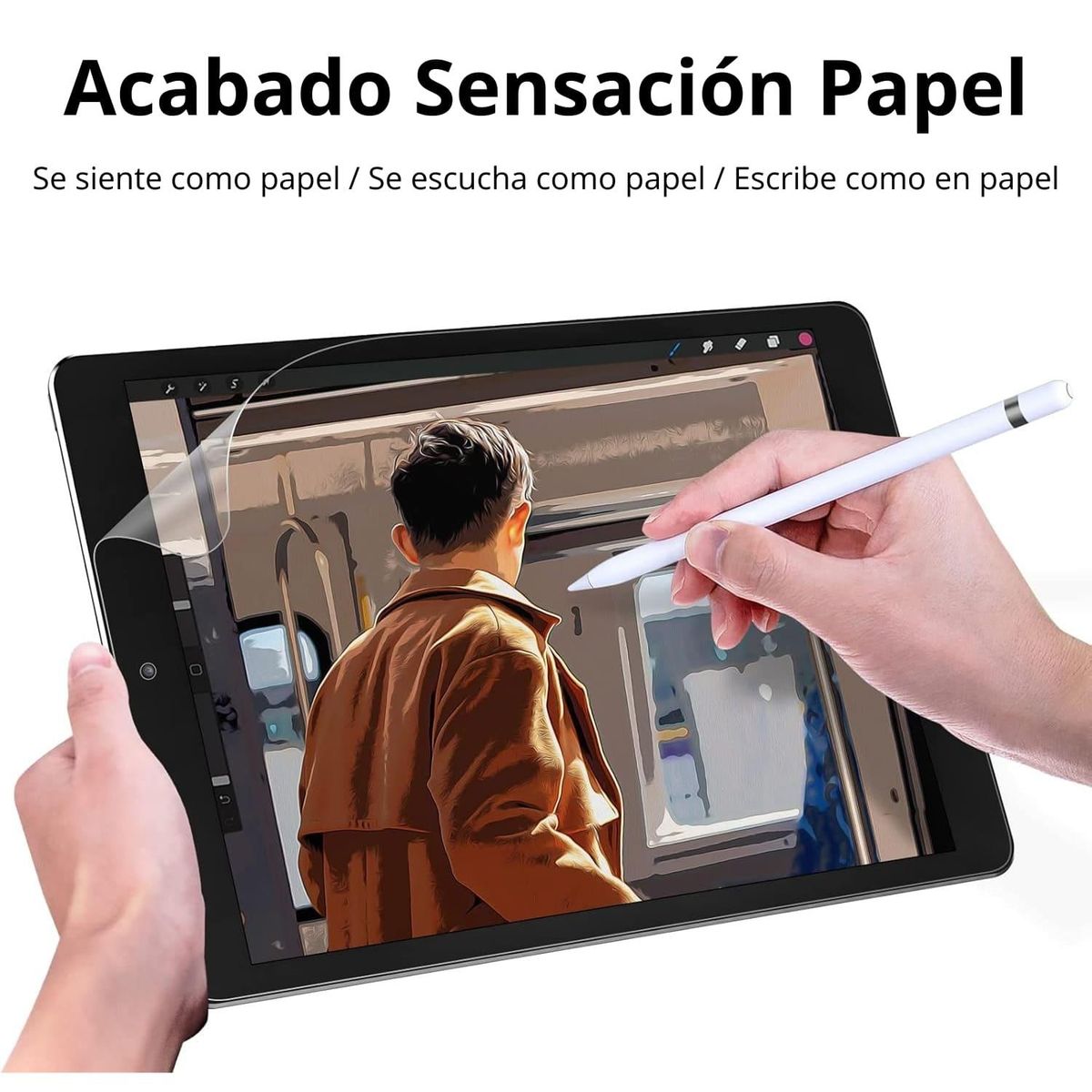 GENERICO - Mica Sensación Papel Para iPad Mini 4 y 5 Kit Instalación