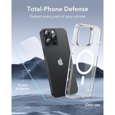 Imagen 2 del producto Carcasa Para iPhone 16 Pro Hybrid Stash Stand + Lamina Negro