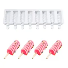 GENERICO - Molde Helado Silicona Molde Helados Moldes Paletas Espiral