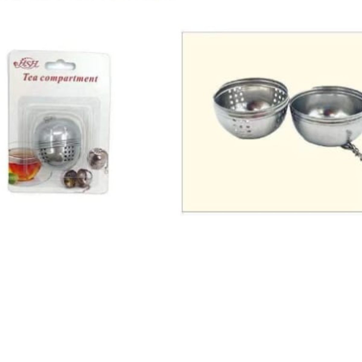 GENERICO - Infusor De Te Acero Inoxidable Pequeño Set 2