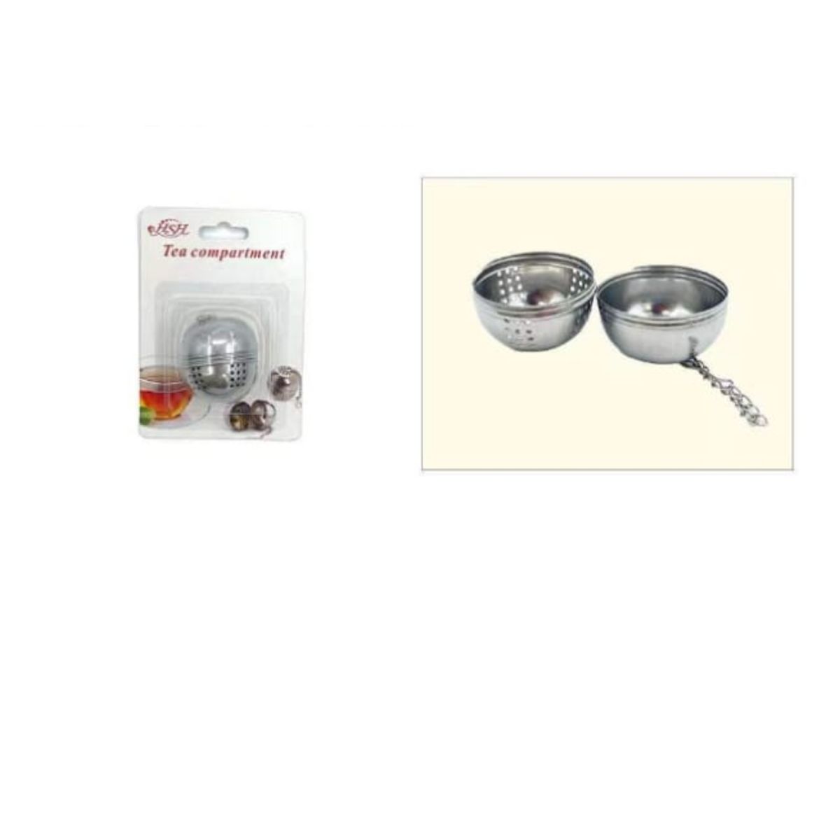 GENERICO - Infusor De Te Acero Inoxidable Pequeño Set 2