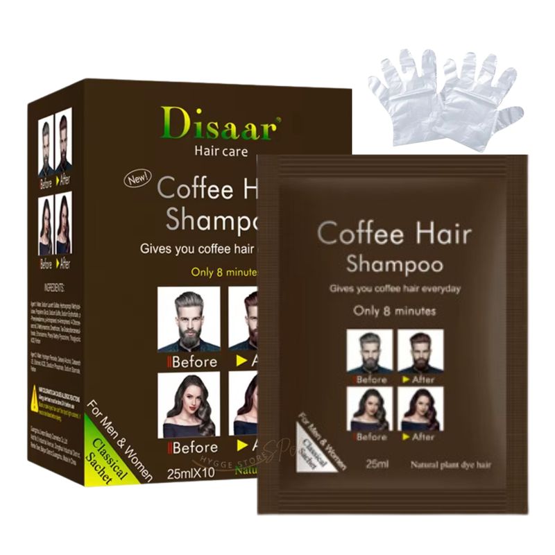 GENERICO - Shampoo Colorante Tinte Cubre Canas Coffee