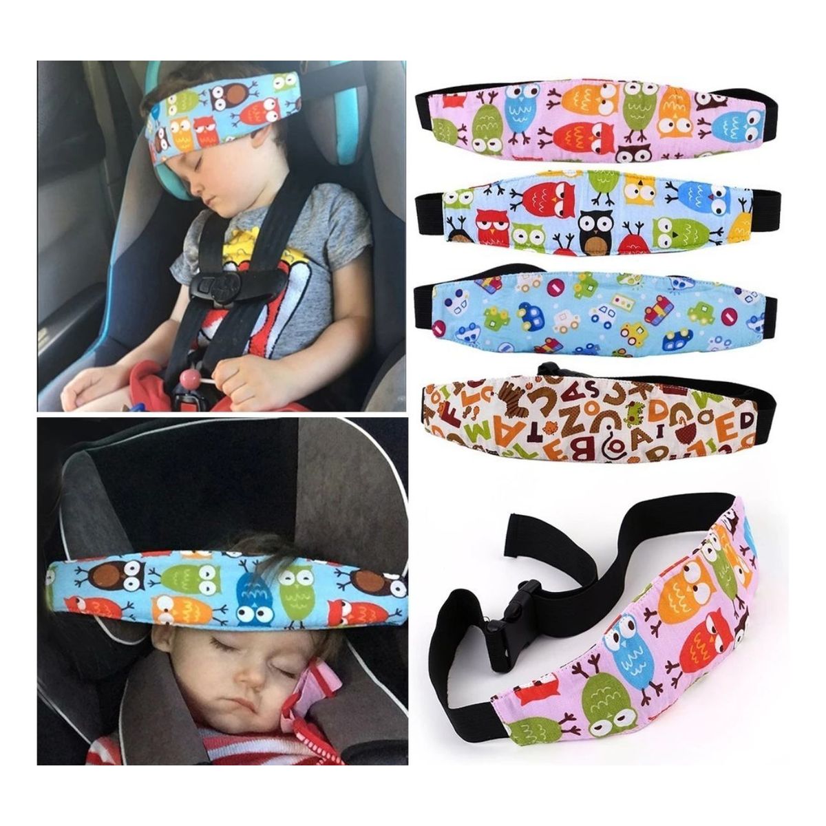 GENERICO - Cinturón De Seguridad Sujeta Cabeza Bebes Y Niños