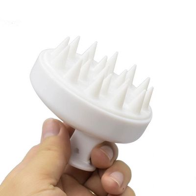 Imagen 2 del producto Cepillo Para Cabello Ducha Masajeador En Silicona Blanco