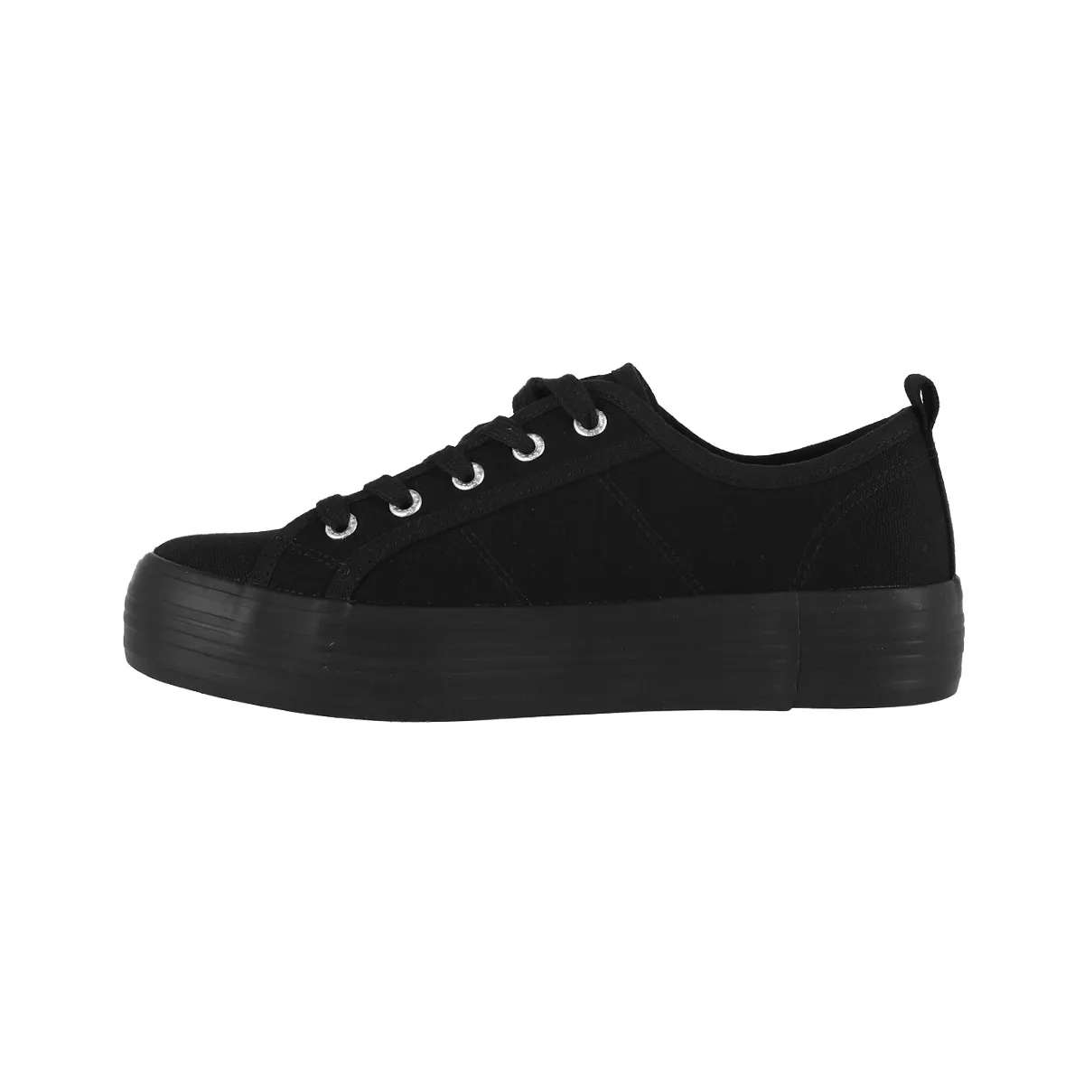 BAMERS - Zapatillas Mujer Bamers New Canvas Platform II Negro