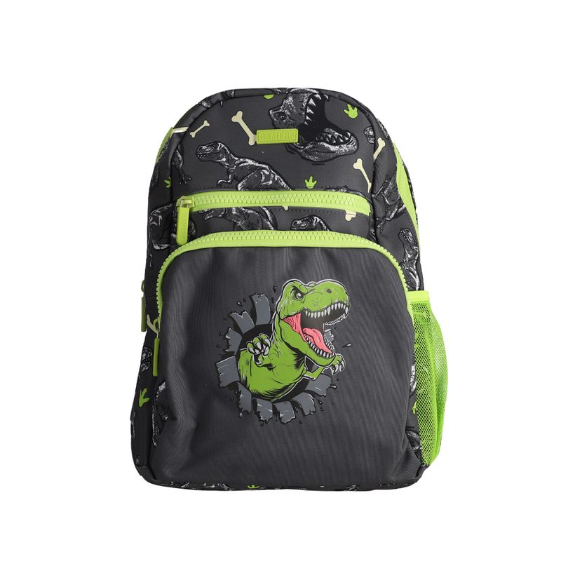 BAMERS - Mochila  Bamers Dinosaurio Gris
