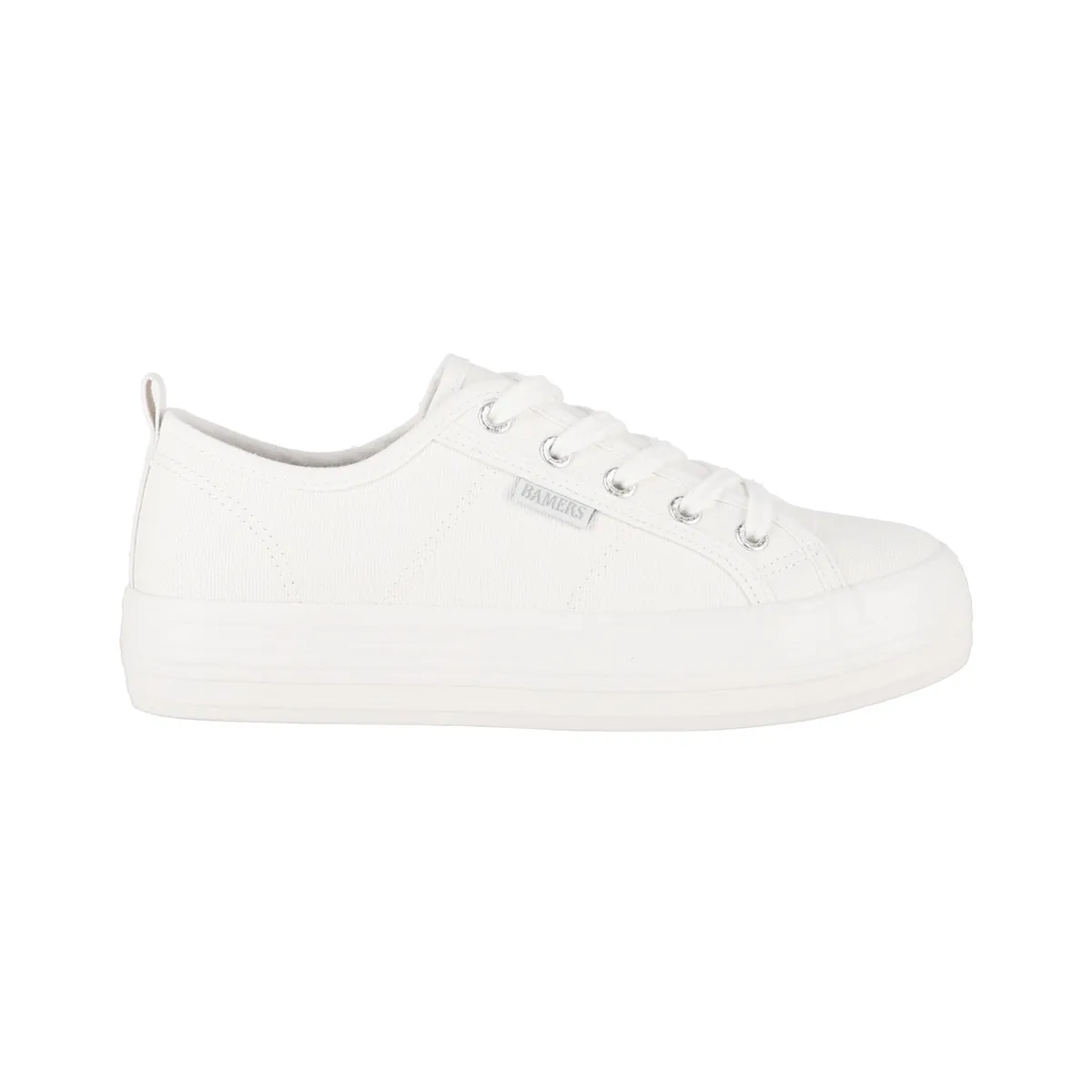 BAMERS - Zapatillas Mujer Bamers New Canvas Platform II Blanco