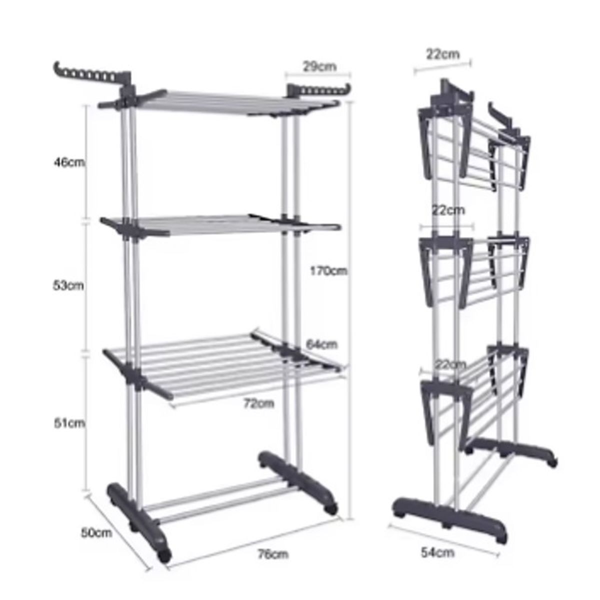 GENERICO - TENDEDERO PLEGABLE DE SECADO DE ROPA O ORGANIZADOR DE ROPA