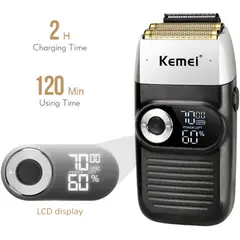 KEMEI - Máquina Afeitadora Modelo Km-2026 Negra