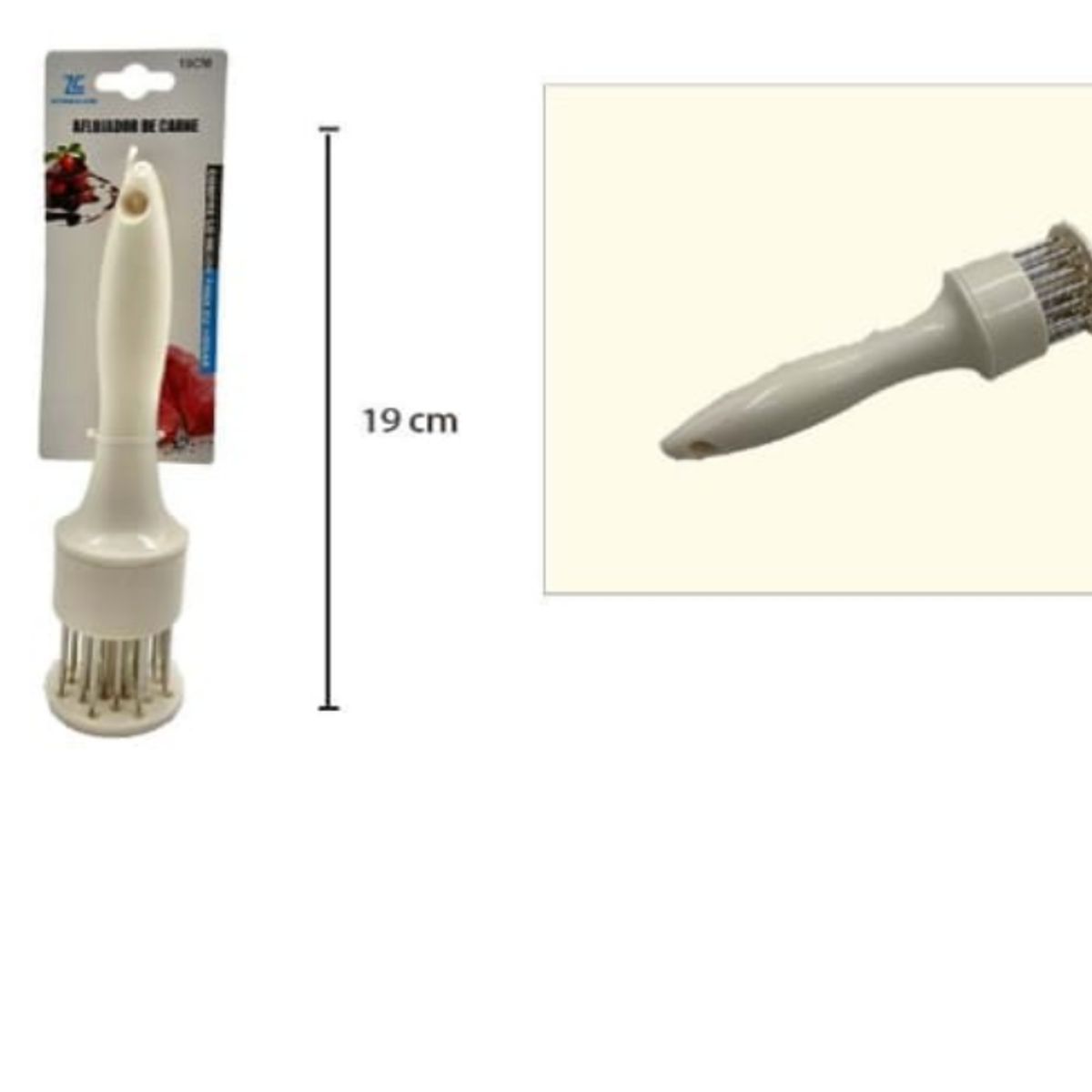 GENERICO - Martillo Ablandador Carne Con Agujas Acero Inoxidable Cocina