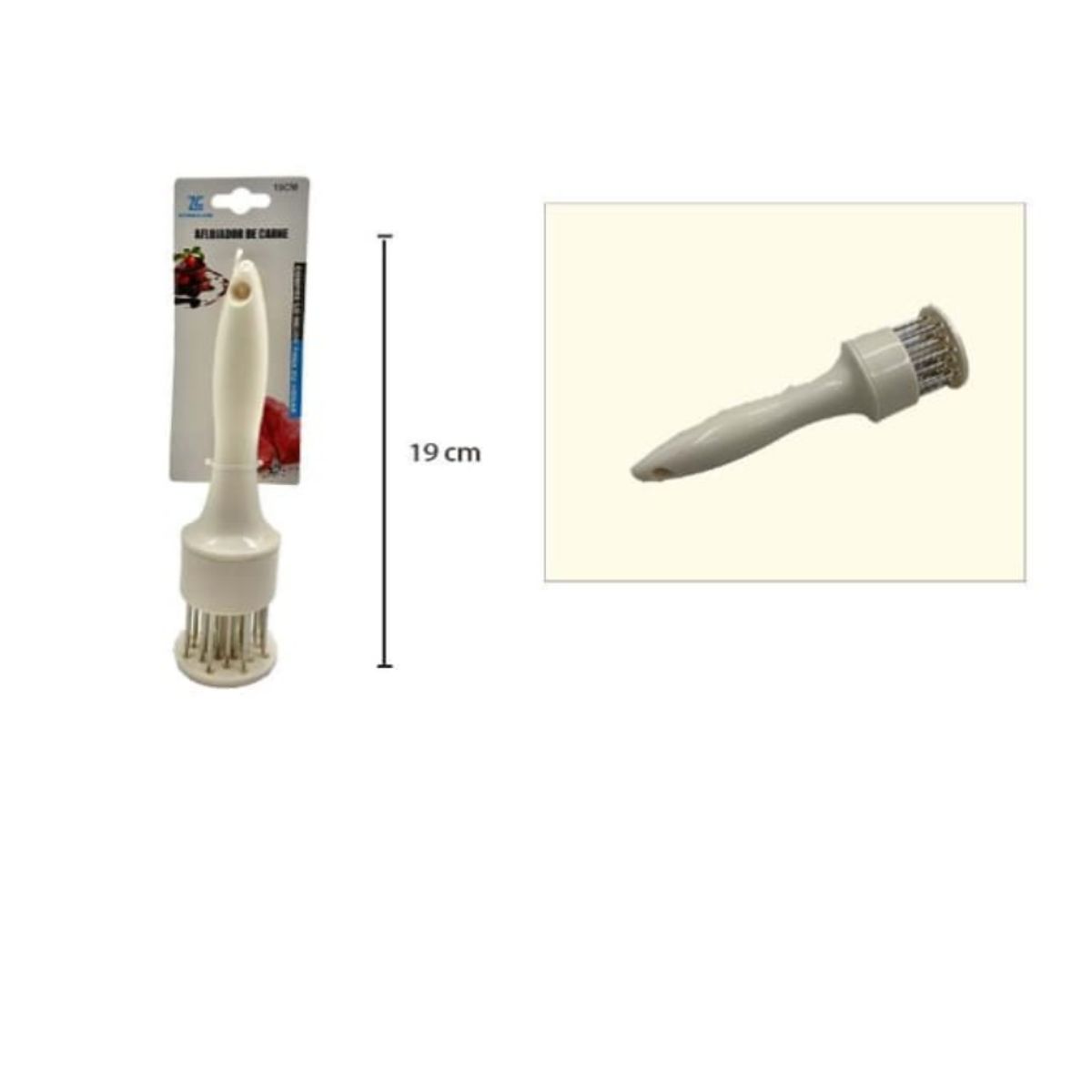 GENERICO - Martillo Ablandador Carne Con Agujas Acero Inoxidable Cocina