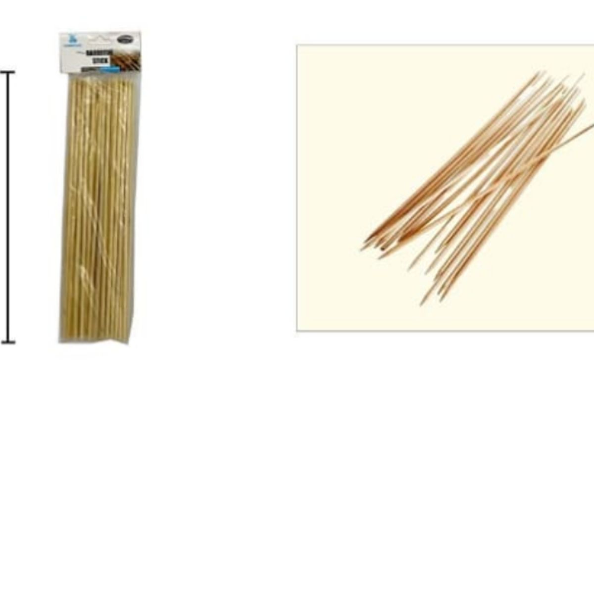 GENERICO - Brochetas De Bambu Para Anticuchos 30Cm