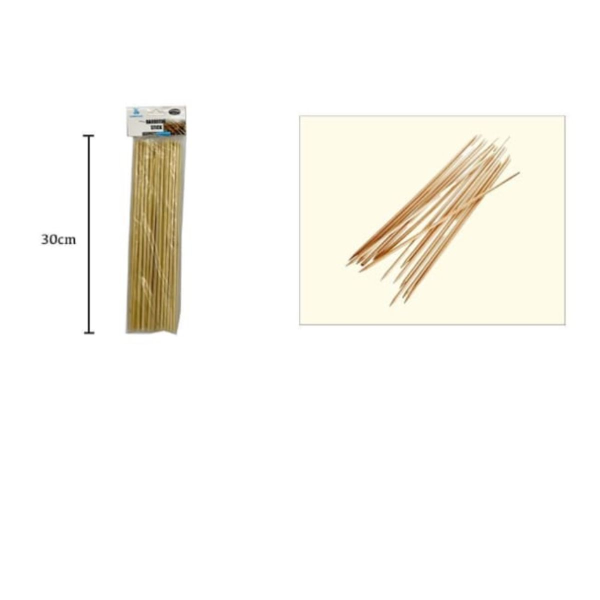 GENERICO - Brochetas De Bambu Para Anticuchos 30Cm