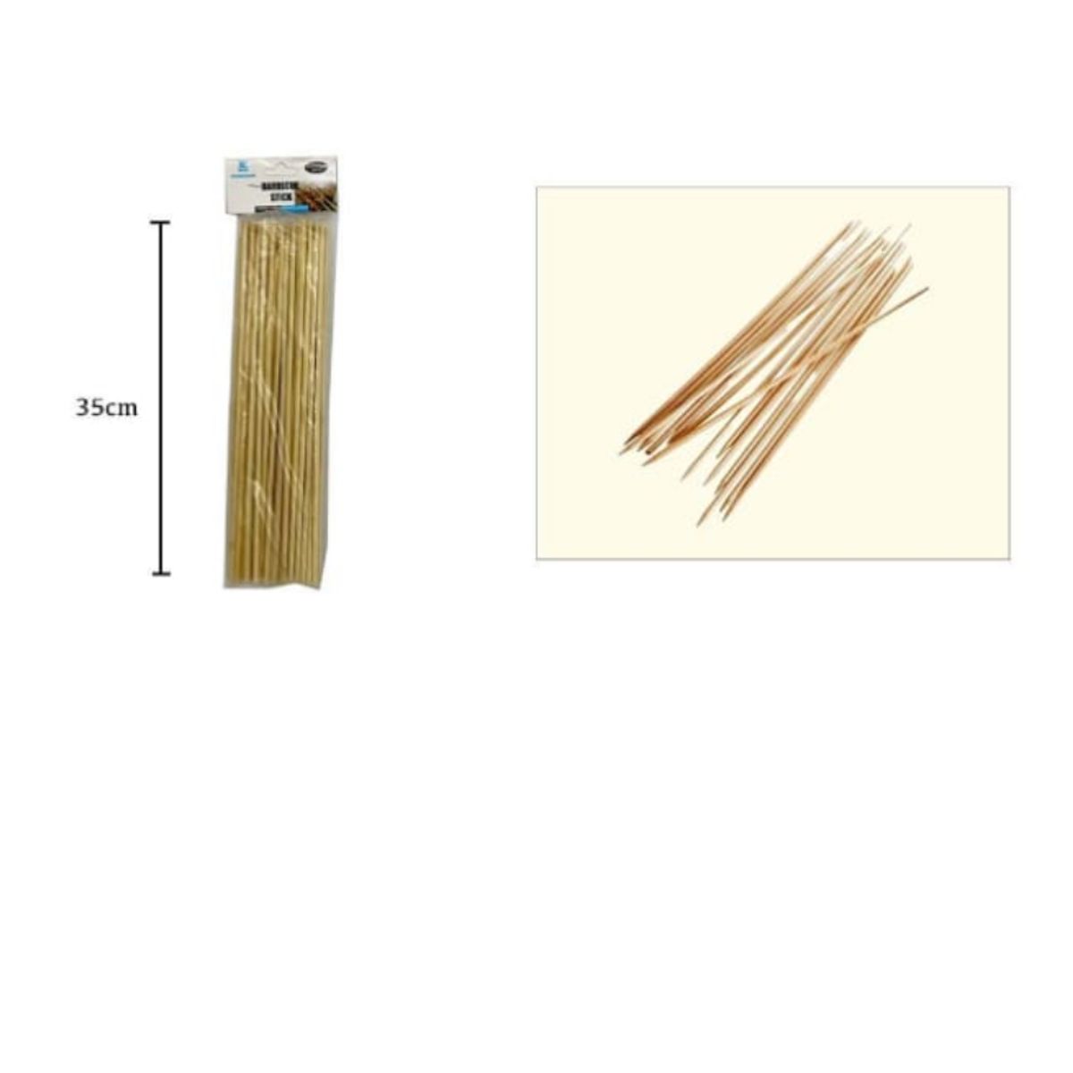 GENERICO - Brochetas De Bambu Para Anticuchos 35Cm