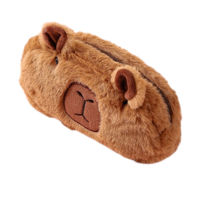 GENERICO - Estuche Capibara Almacenamiento Lápices Felpa Kawaii Regalo