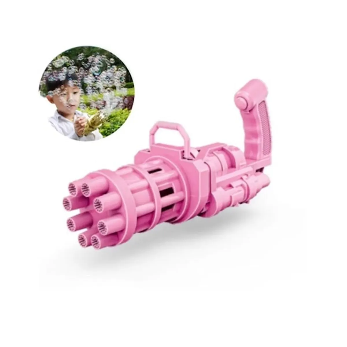 GENERICO - Pistola De Burbujas Maquina Agua Pistola Lanza Burbujas Rosa