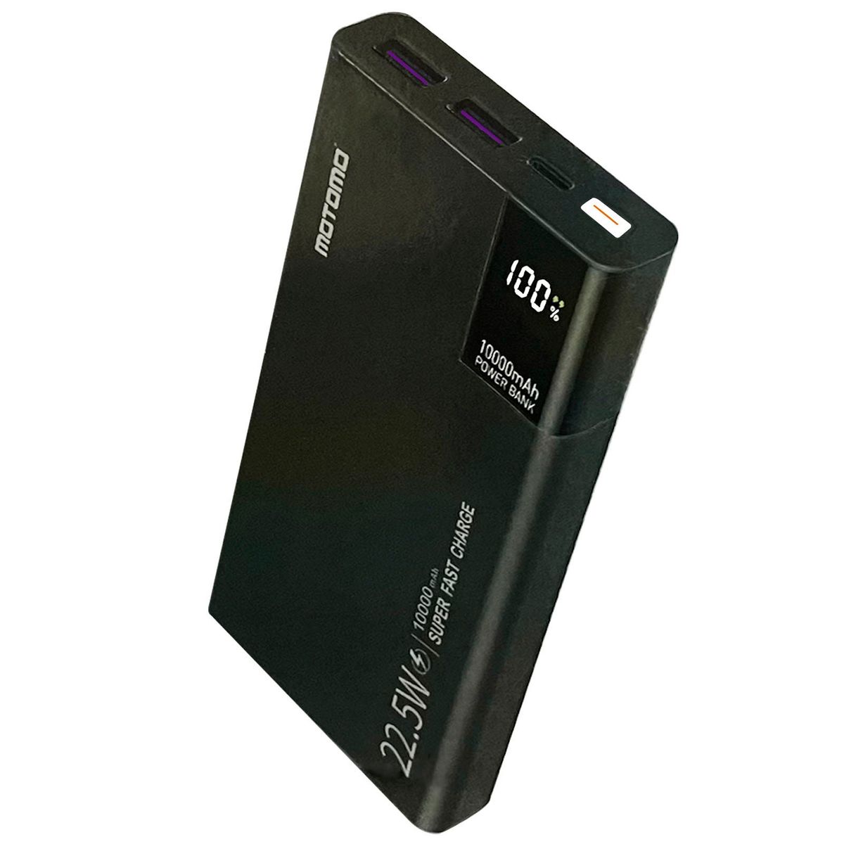 MOTOMO - Bateria Externa Cargador Portátil Powerbank 10000 MO41 Negro