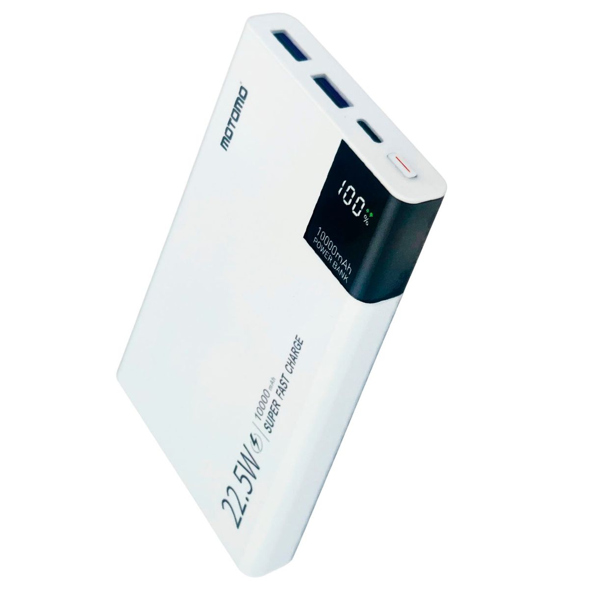 MOTOMO - Bateria Externa Cargador Portátil Powerbank 10000 MO41 Blanc