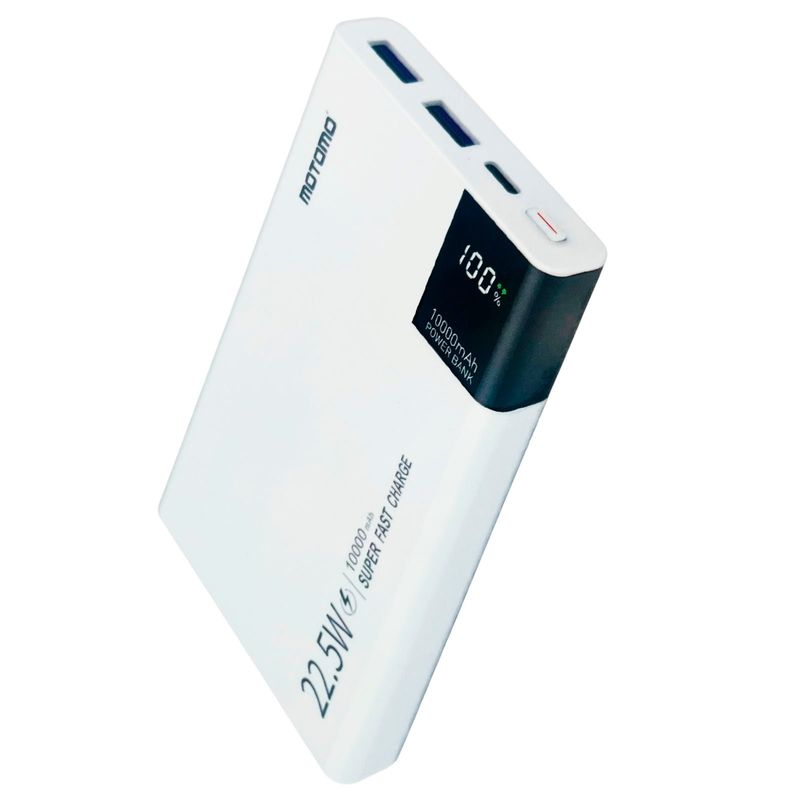 MOTOMO - Bateria Externa Cargador Portátil Powerbank 10.000mah MO41 Blanco